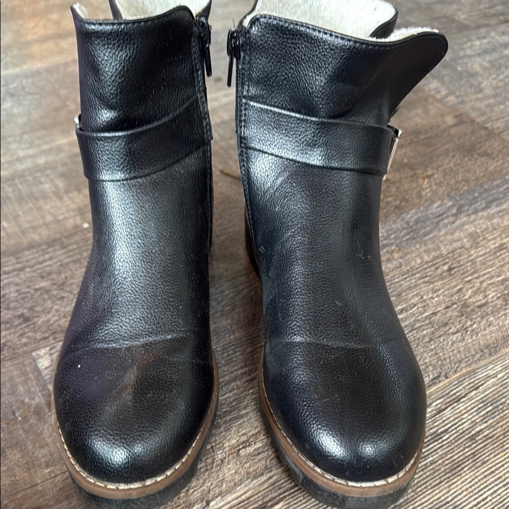 Nautica Black Ankle Booties with Classic Design